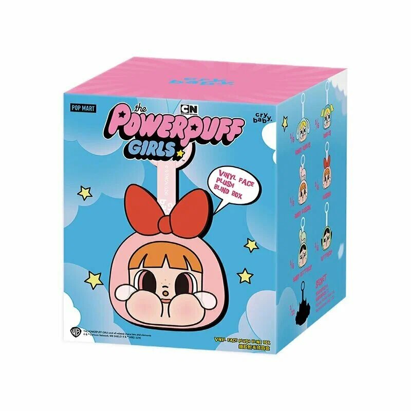 Коллекционная фигурка Pop Mart Cry Baby Powepuff Girls, из текстиля, 12см