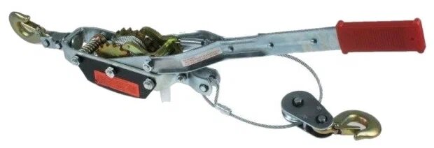 Лебедка SKRAB 26435, тяговое усилие 4000 кг, стальной трос 5мм, длина 3.3м — фото 1