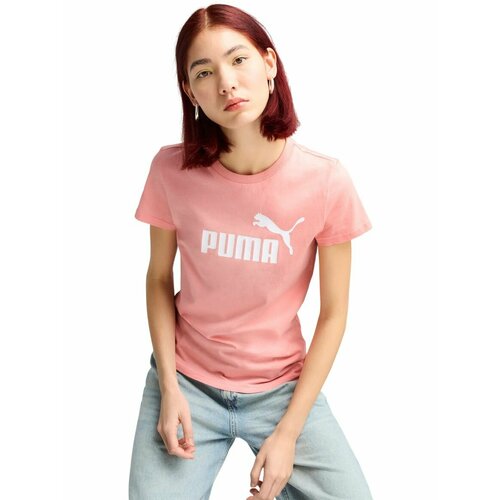 фото Футболка спортивная puma ess no. 1 logo tee women, размер 2xs, розовый