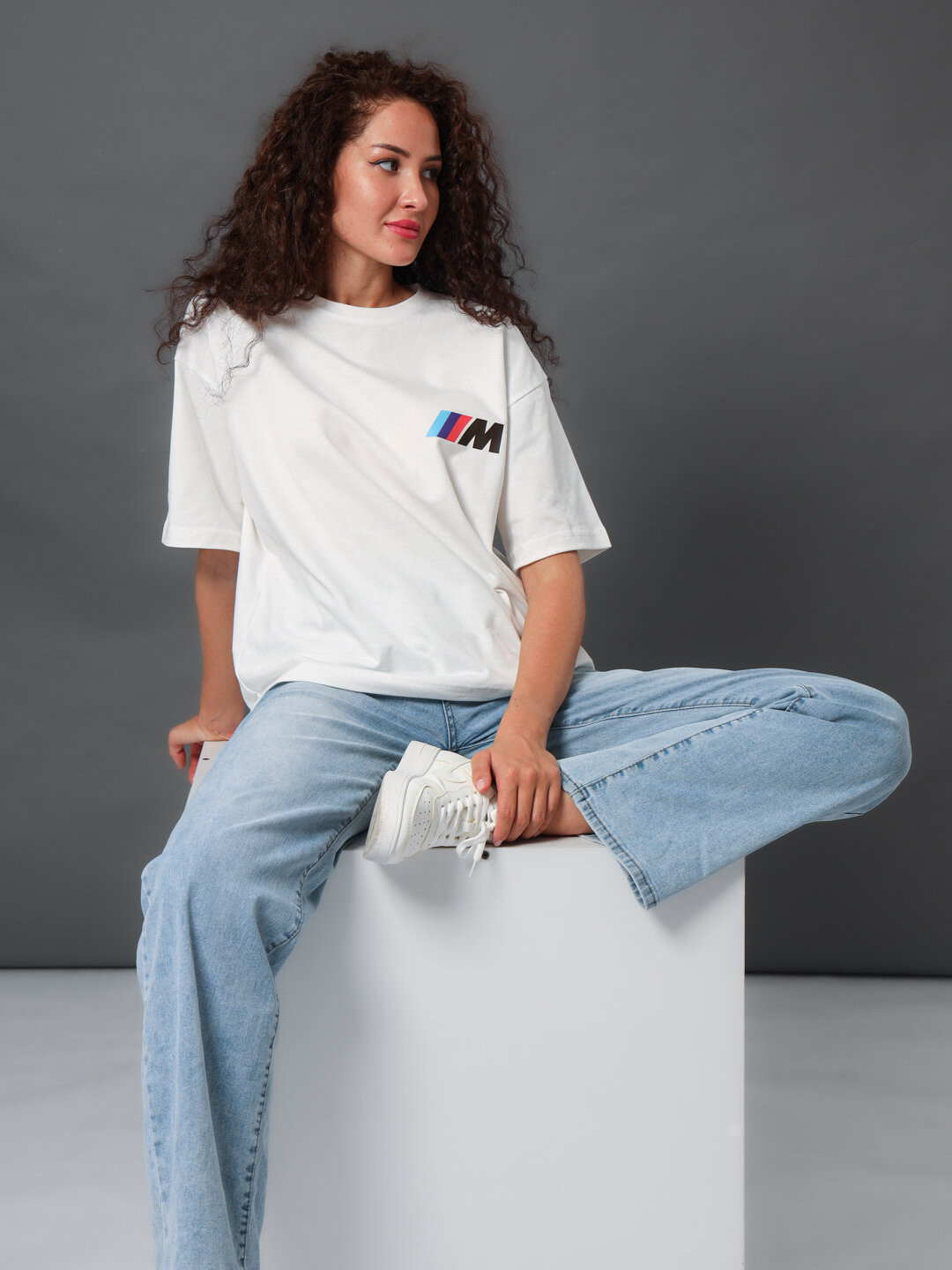 Футболка футболка, 1 шт., размер 50, белый — фото 1