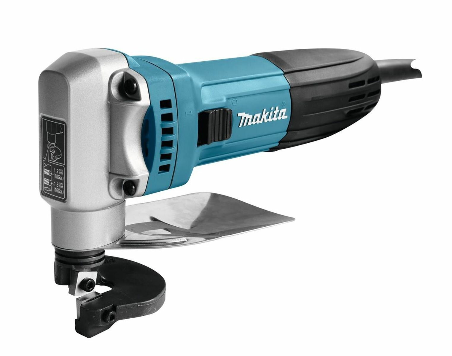 Электроножницы Makita JS1602 листовые для металла мощность 380Вт 4000 ходов/мин 2.5мм