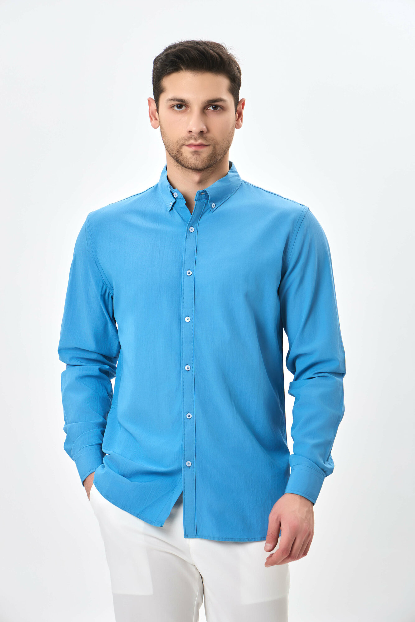 Рубашка TERRA PRO, размер M, blue — фото 1