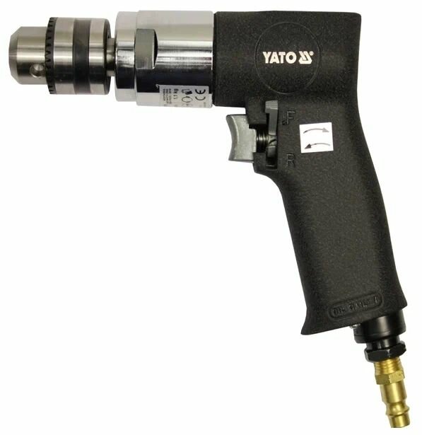 Пневмодрель 15-10мм. 1/4" с реверсом YATO-0970
