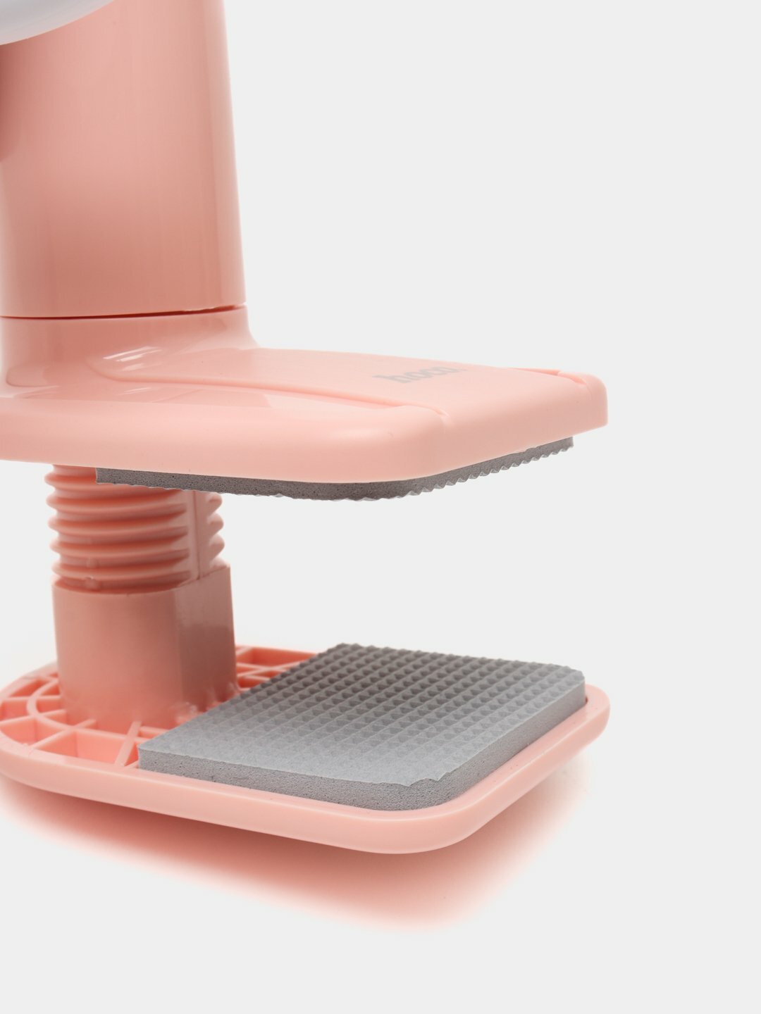 Держатель универсальный настольный HOCO PH23, розовый с белой вставкой, зажим для смартофона 4,5-6 — фото 1