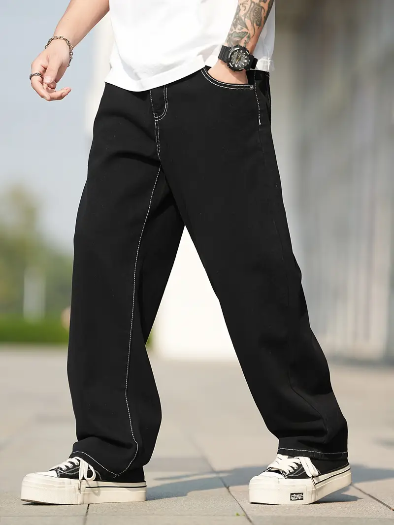 Джинсы широкие 