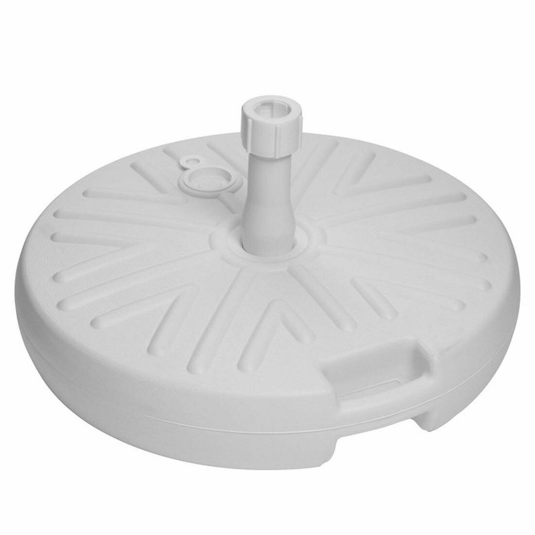 Подставка под зонт 49×10 см 17.5 л для зонта 25-32 мм круглая белая