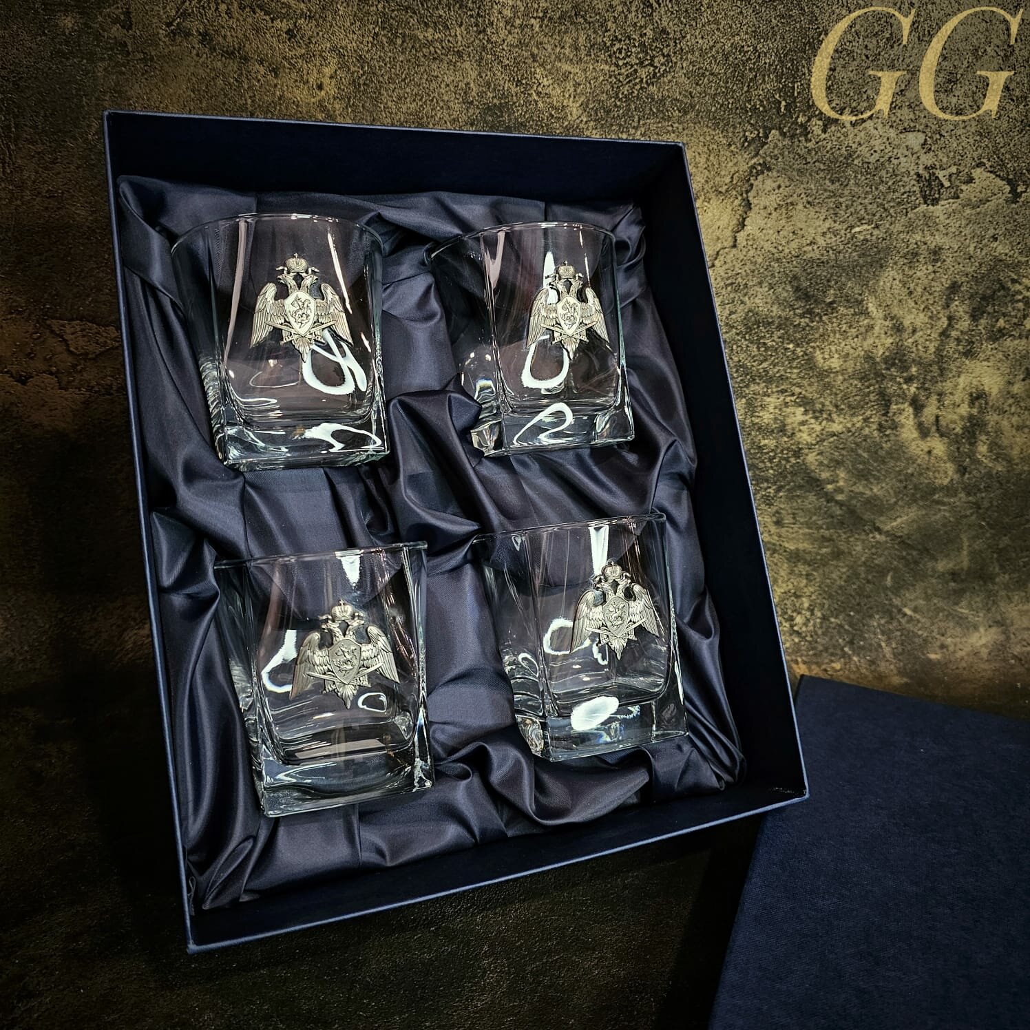 Набор стаканов для воды или виски росгвардия