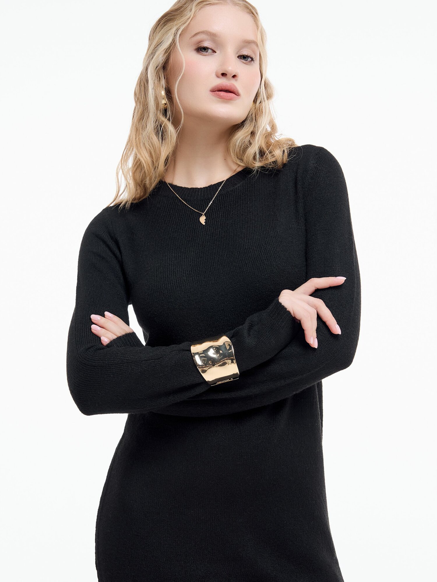 Платье ТВОЕ Осень-зима 2025, размер XL, черный — фото 1