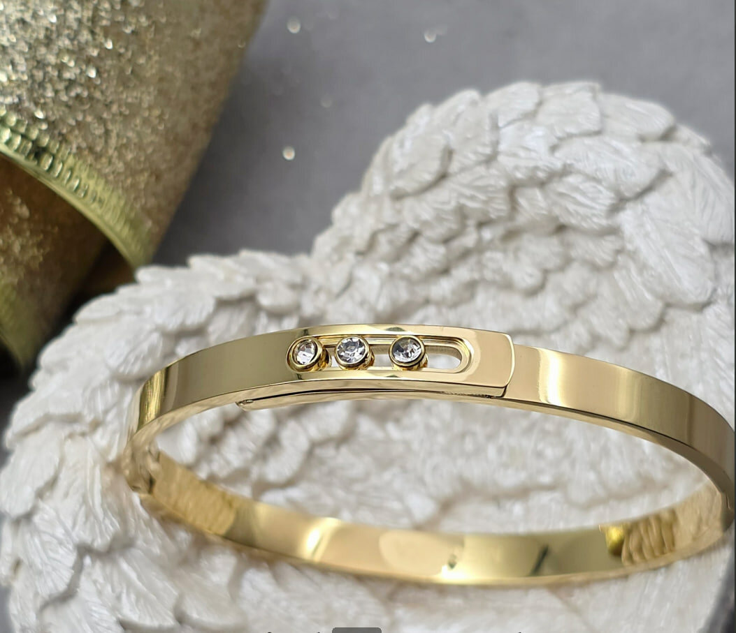 Жесткий браслет, Swarovski Zirconia