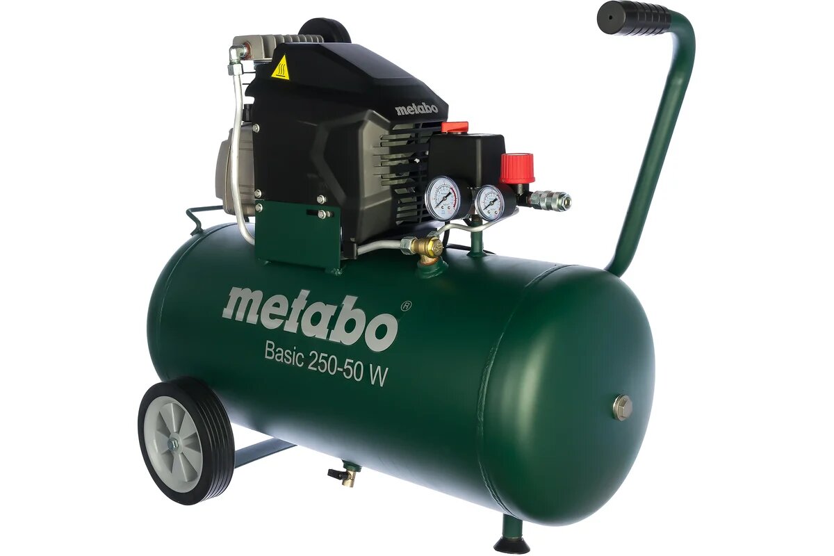 Масляный компрессор METABO Basic 250-50W однопоршневой 50л 200л/мин