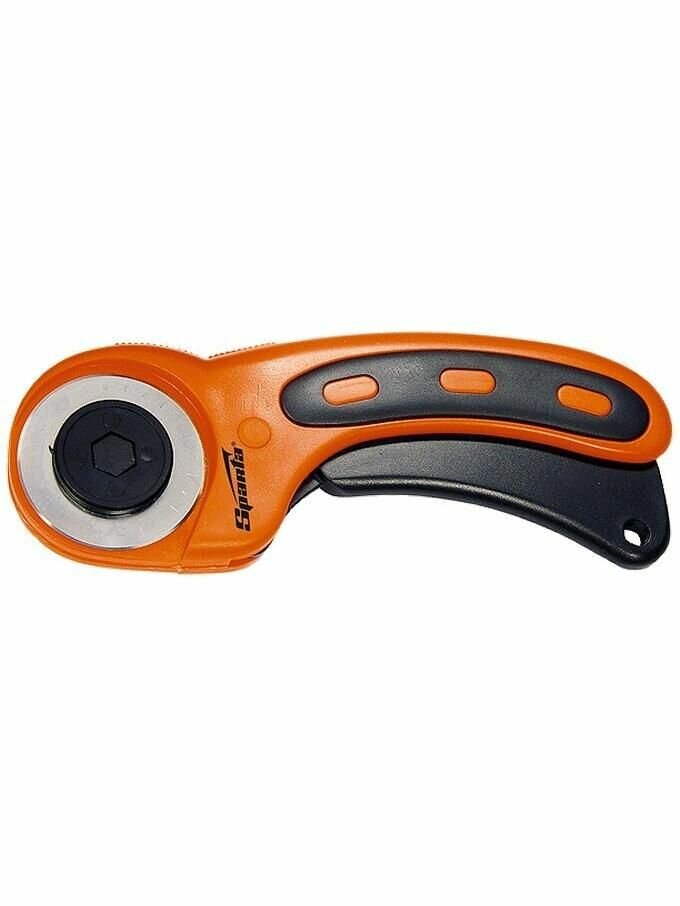 Нож, 45 мм, вращающееся лезвие ролик, пластмассовая ручка пистолетного типа Sparta 789905