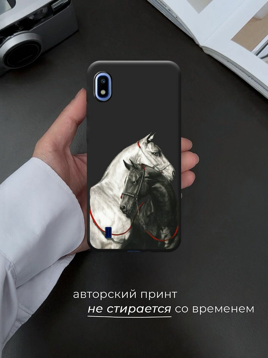 Чехол на Samsung Galaxy A10 / Самсунг А10 с принтом "Верная любовь" — фото 1