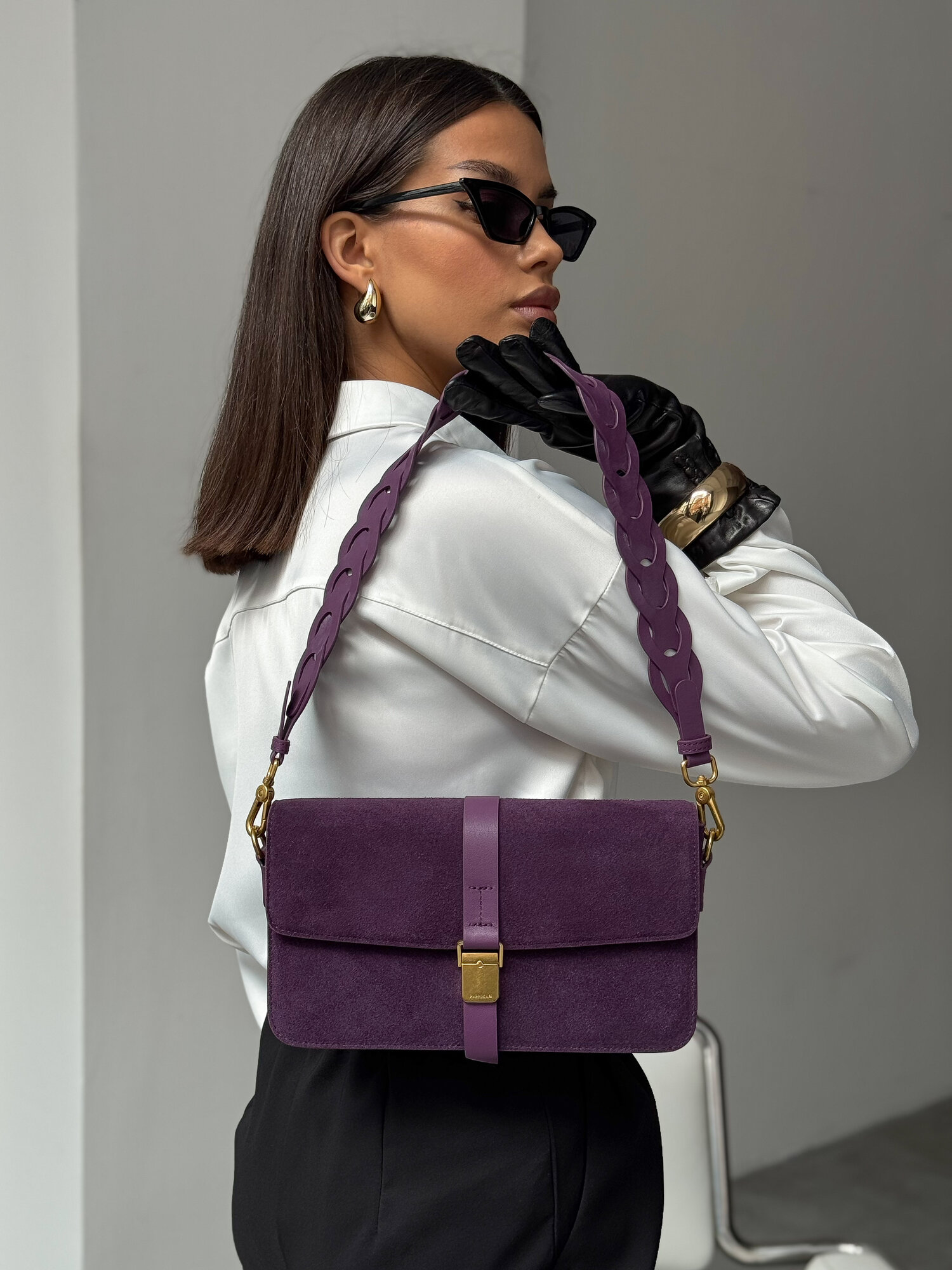 Сумка кросс-боди Paprika Bag Italy, фиолетовый — фото 1