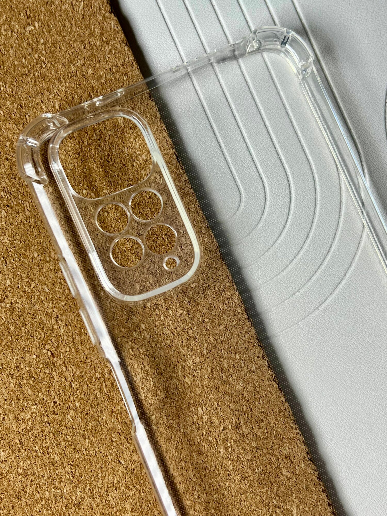 Изображение Чехол для Xiaomi Redmi Note 11 4G / Redmi Note 11S 4G (Ксиаоми, Сяоми Редми Ноут 11 / 11С) противоударный / с защитой камеры , прозрачный