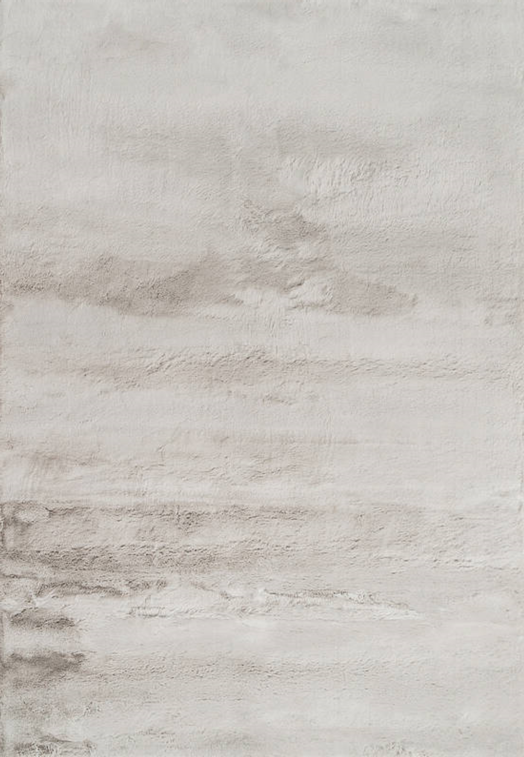 Коврик из искусственного кроличьего меха  Lovis серый  100х150 см  хлопковая основа