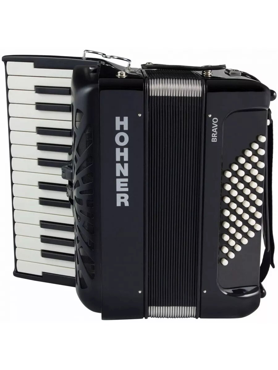 HOHNER Bravo II 48 black - Аккордеон 1/2 — фото 1