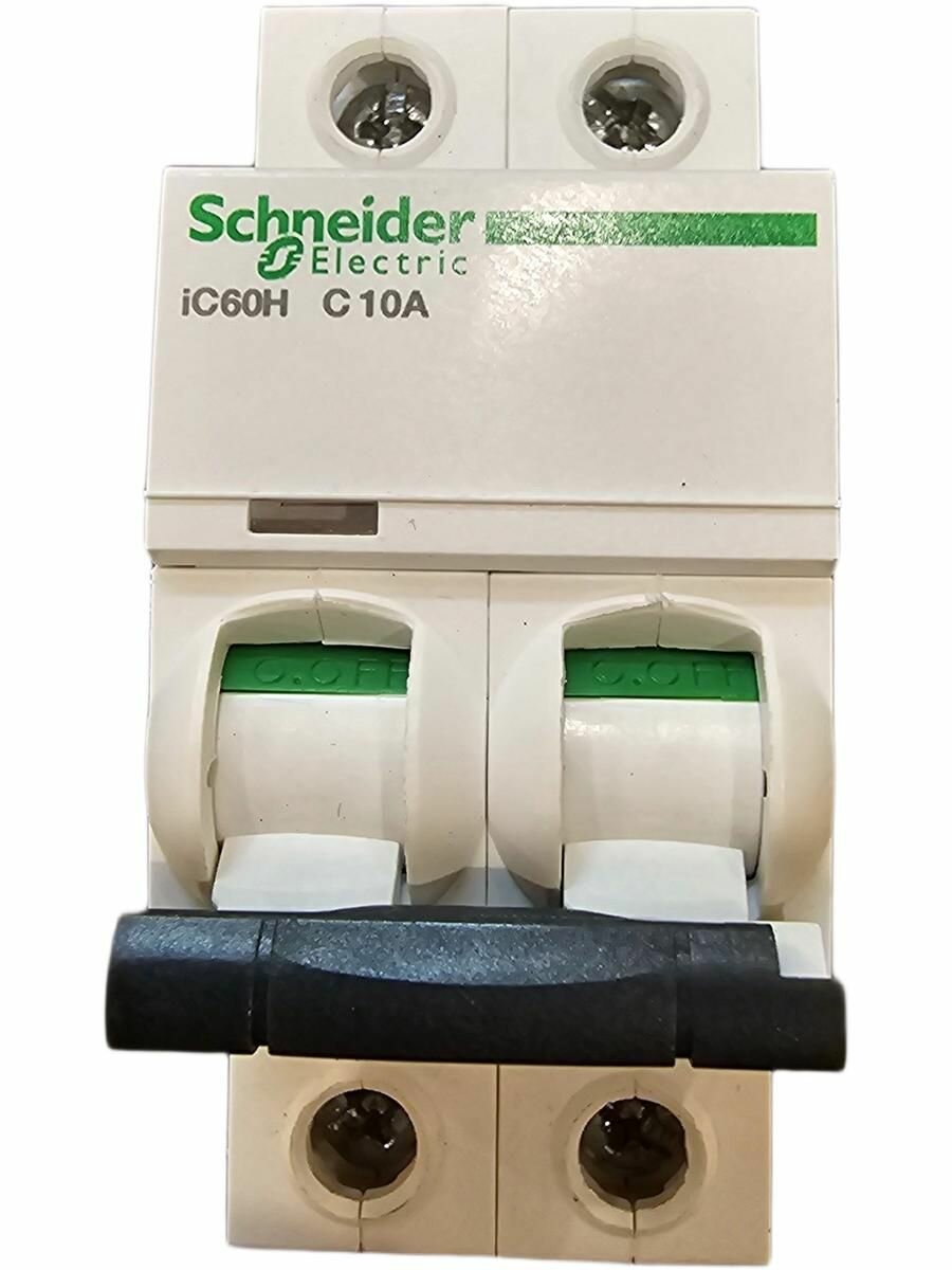 Автоматический выключатель Acti9 iC60H 2 полюса 10А C 10 кА