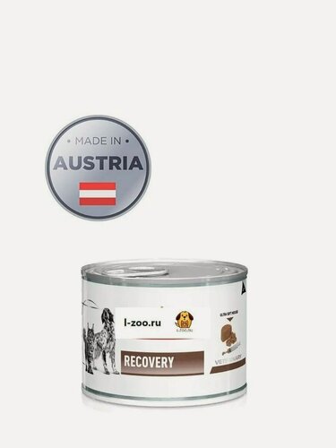 Изображение товара Recovery (мусс). Корм консервированный полнорационный диетический для взрослых собак и кошек. 195гр х 12шт