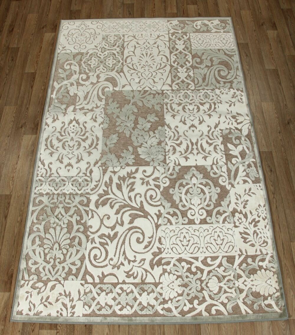 Напольный ковер из вискозы 1 x 14 м. Genova с рельефом (Бельгия 