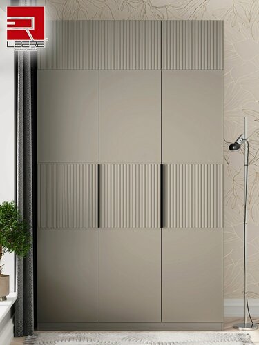 Изображение товара LAERA Шкаф распашной с антресолью для одежды 150х52х240 тейлор глиняно-серый