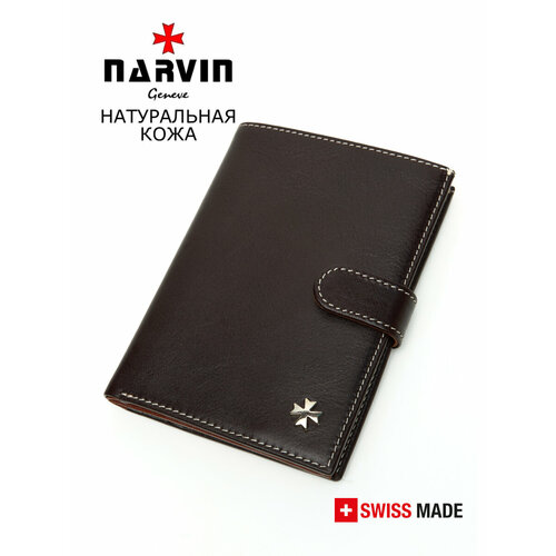 фото Обложка для автодокументов narvin, коричневый