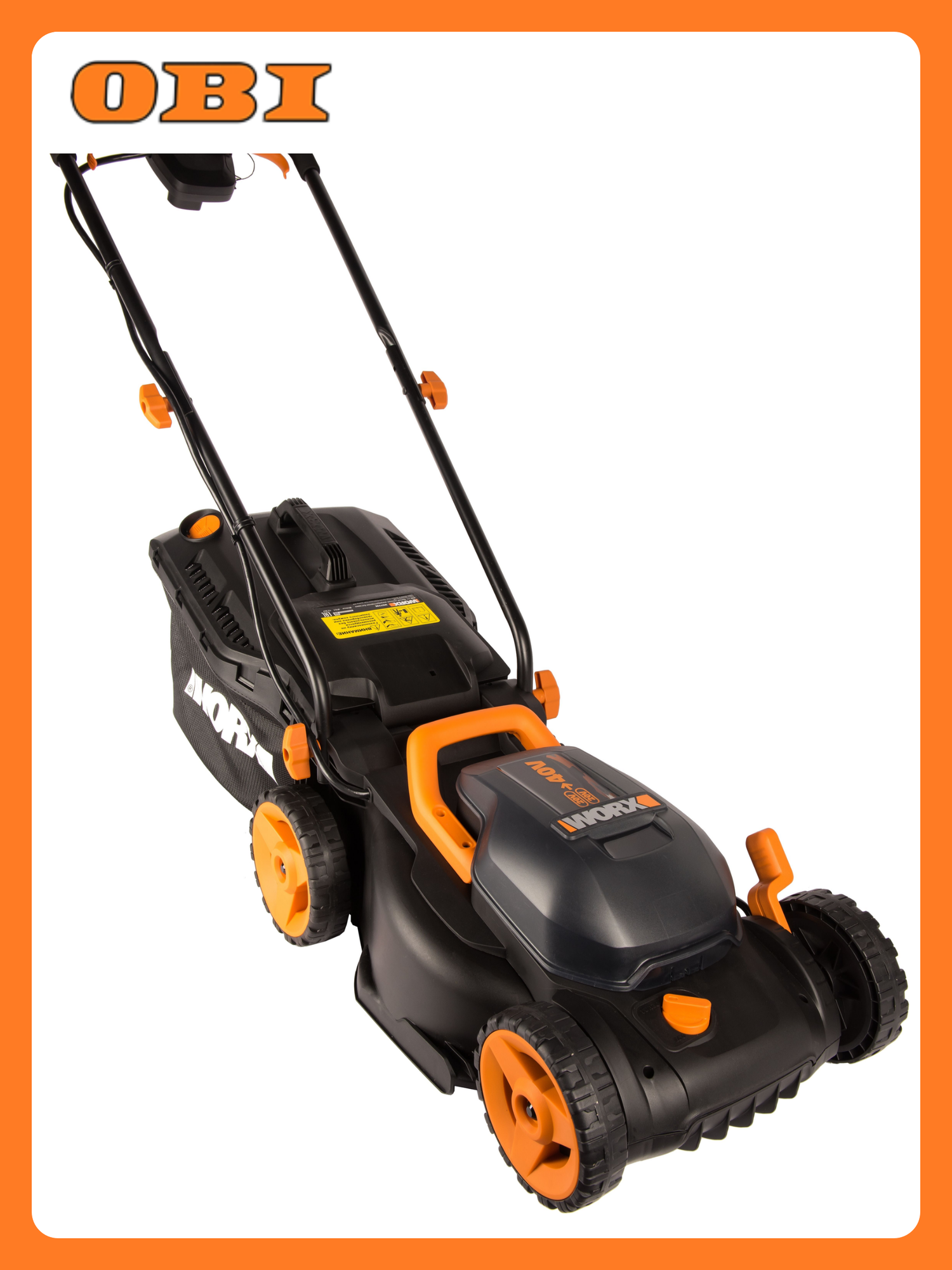 Газонокосилка аккумуляторная WORX WG779E.1 40В 2х4Ач 34 см АКБ и ЗУ входит в комплект