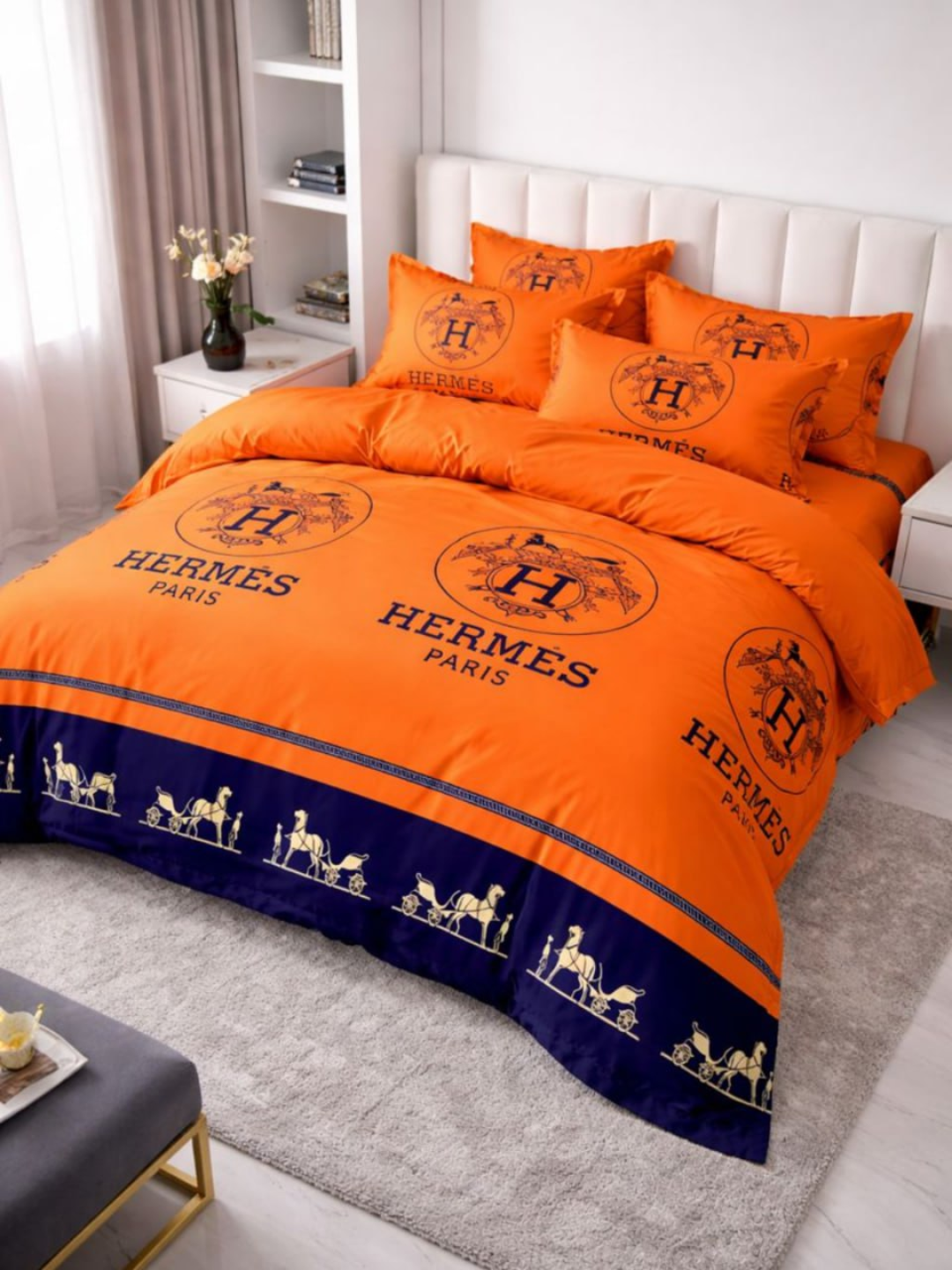 Качественный комплект постельного белья с узором — мягкий, стильный, идеален для спальни 140*220