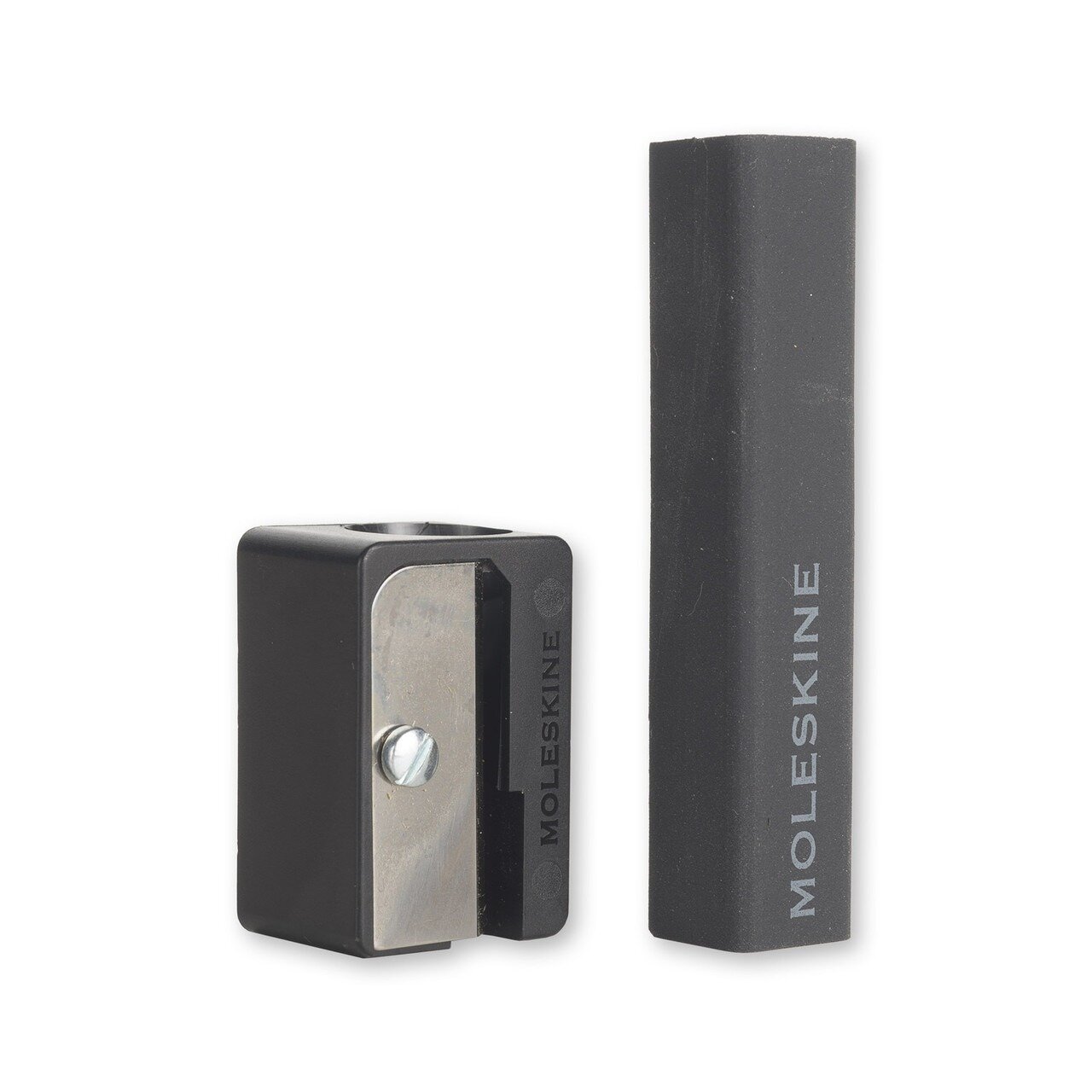 Набор Moleskine Eraser and Sharpener EW2SRA ластик и точилка, черный — фото 1