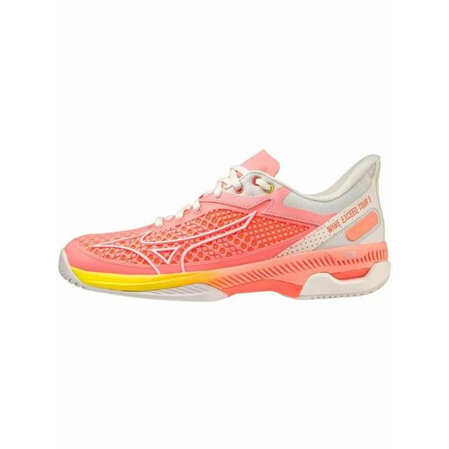 фото Кроссовки mizuno shoe wave exceed tour ac wos, полнота f, размер 5 uk, розовый,