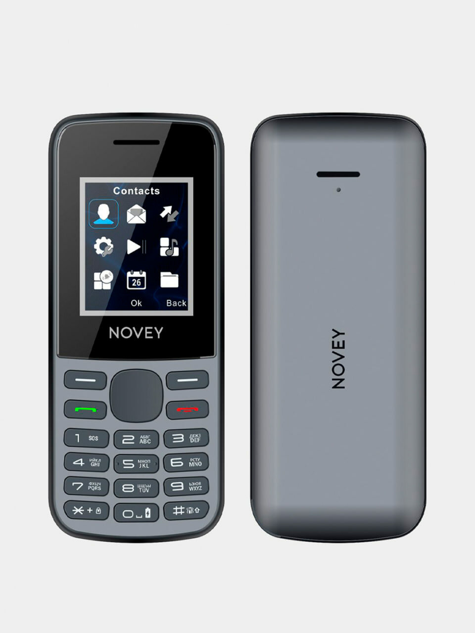 Мобильный телефон Novey С10 CDMA Perfectum Стандарт связи: CDMA 1x800MHz серый