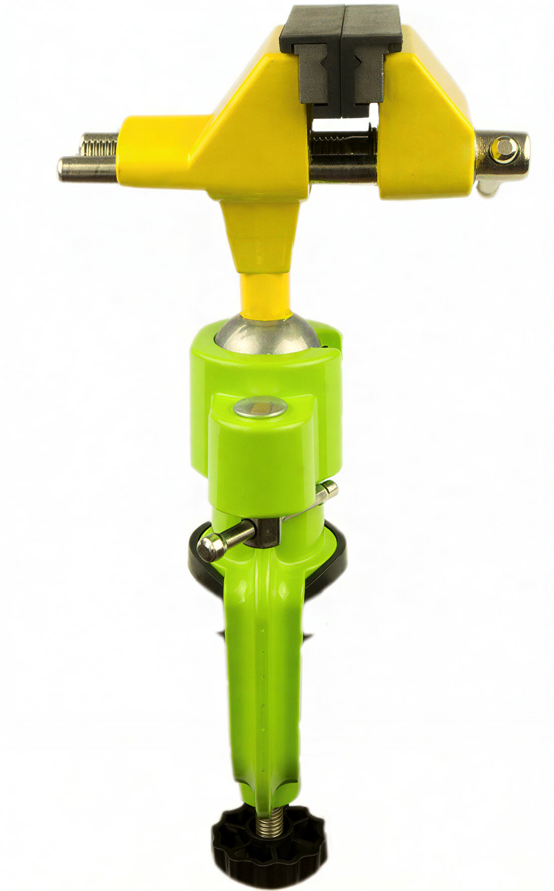 Тиски 360° универсальные, поворотные, на струбцине, алюминиевые