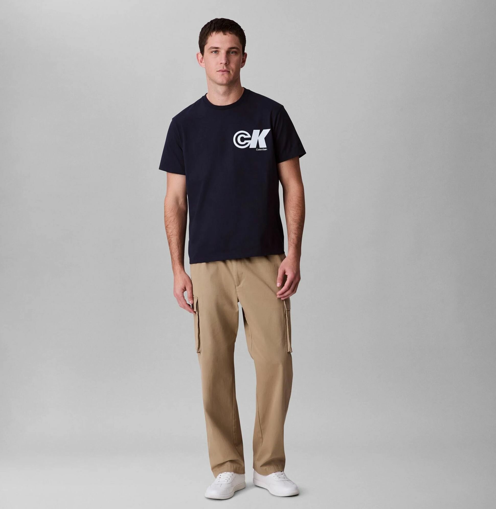 Футболка Calvin Klein Jeans, размер S, темно-синий — фото 1