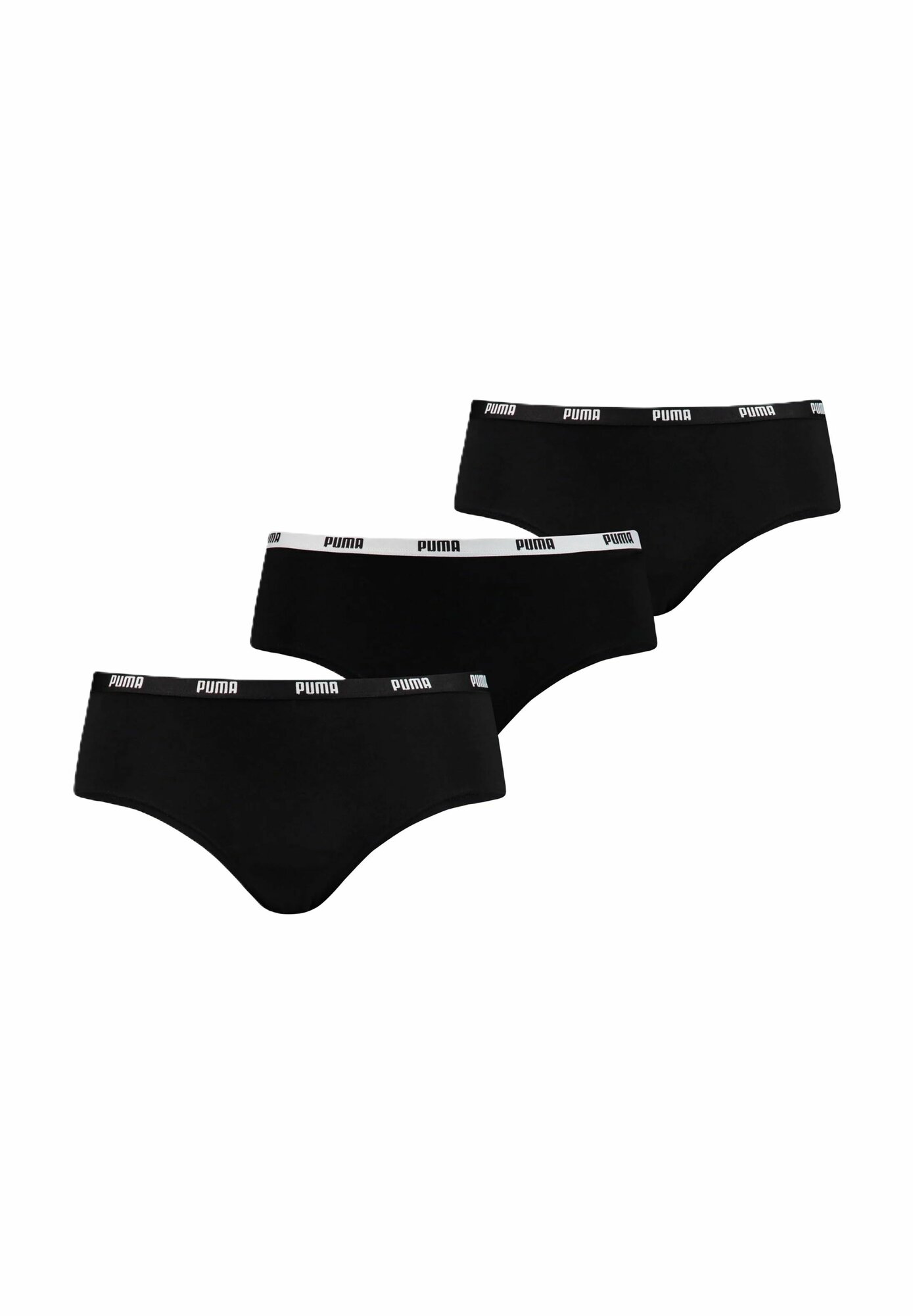 Трусы PUMA, комплект из 3 шт., размер L, черный — фото 1