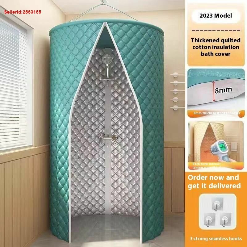 Садовый душ душевая кабина утепленный 80*200см с ширмой для дачи/зимней ванны