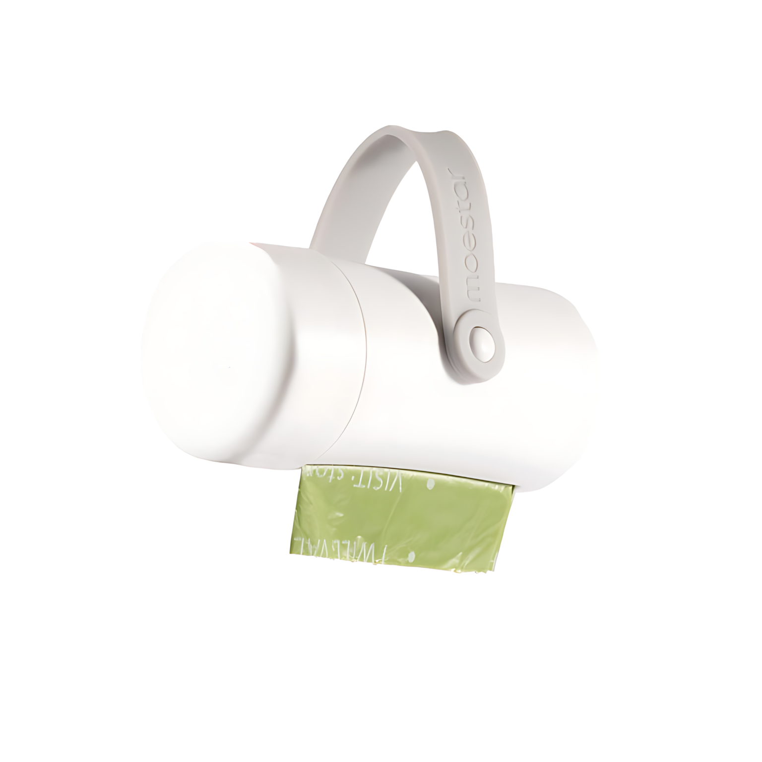 Холдер для пакетов с ручкой Moestar Dog Poop Bag Holder, белый — фото 1