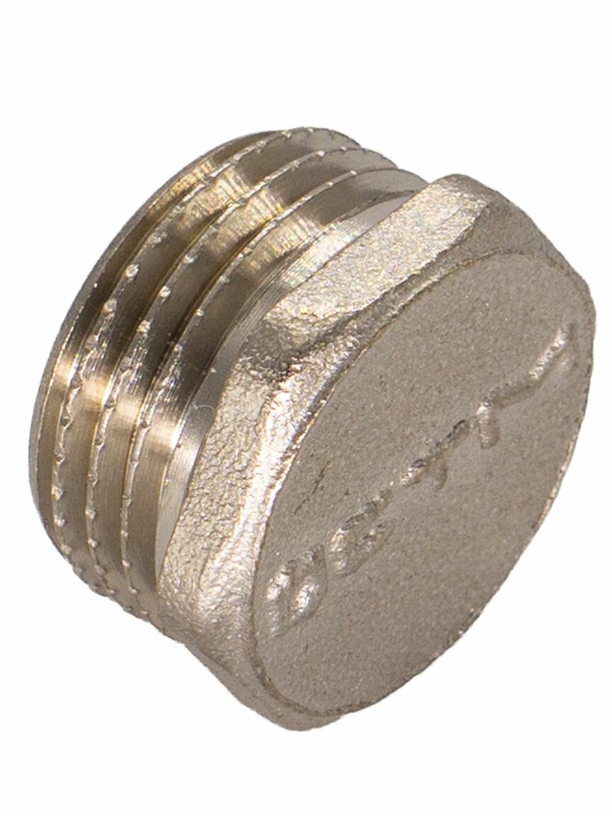 Заглушка для трубы СТМ CRCM0001, латунная, с никелем, 1 дюйм — фото 1
