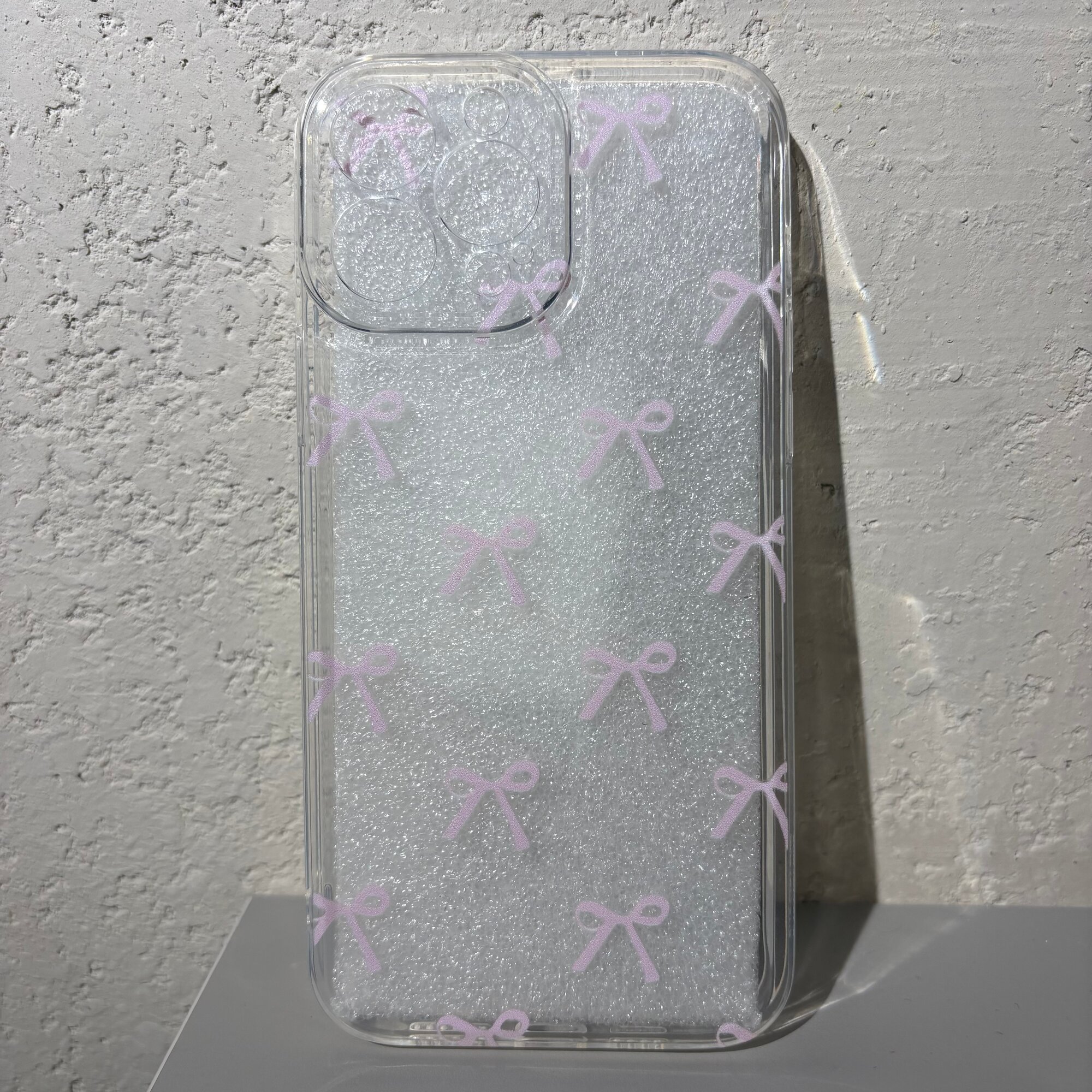 Розовый бантик, Прозрачный чехол MagSafe для iPhone 13 ProMax, пластик и силикон, ультратонкий, для айфон