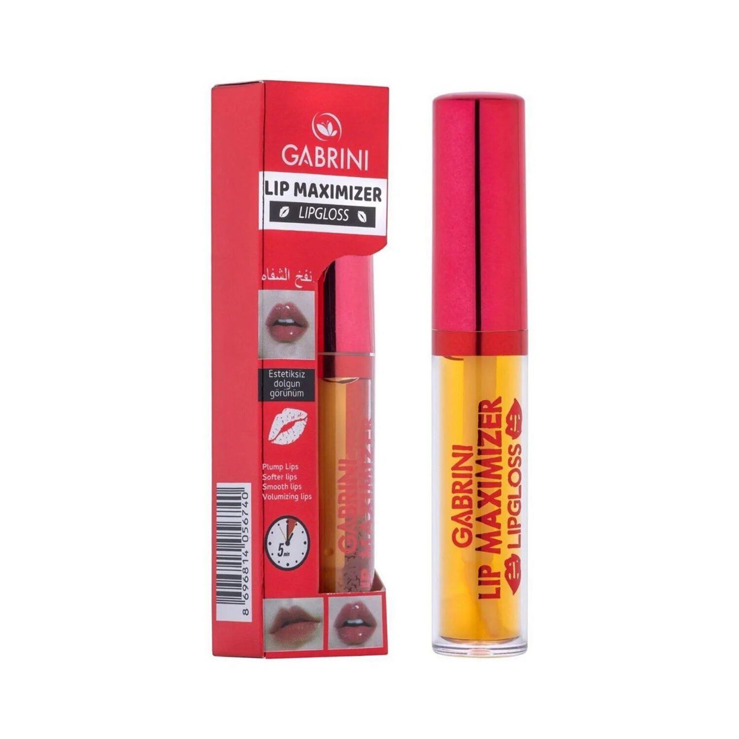 Блеск для губ GABRINI Lip Maximizer, с ментолом, визуальный объем, 7 мл — фото 1