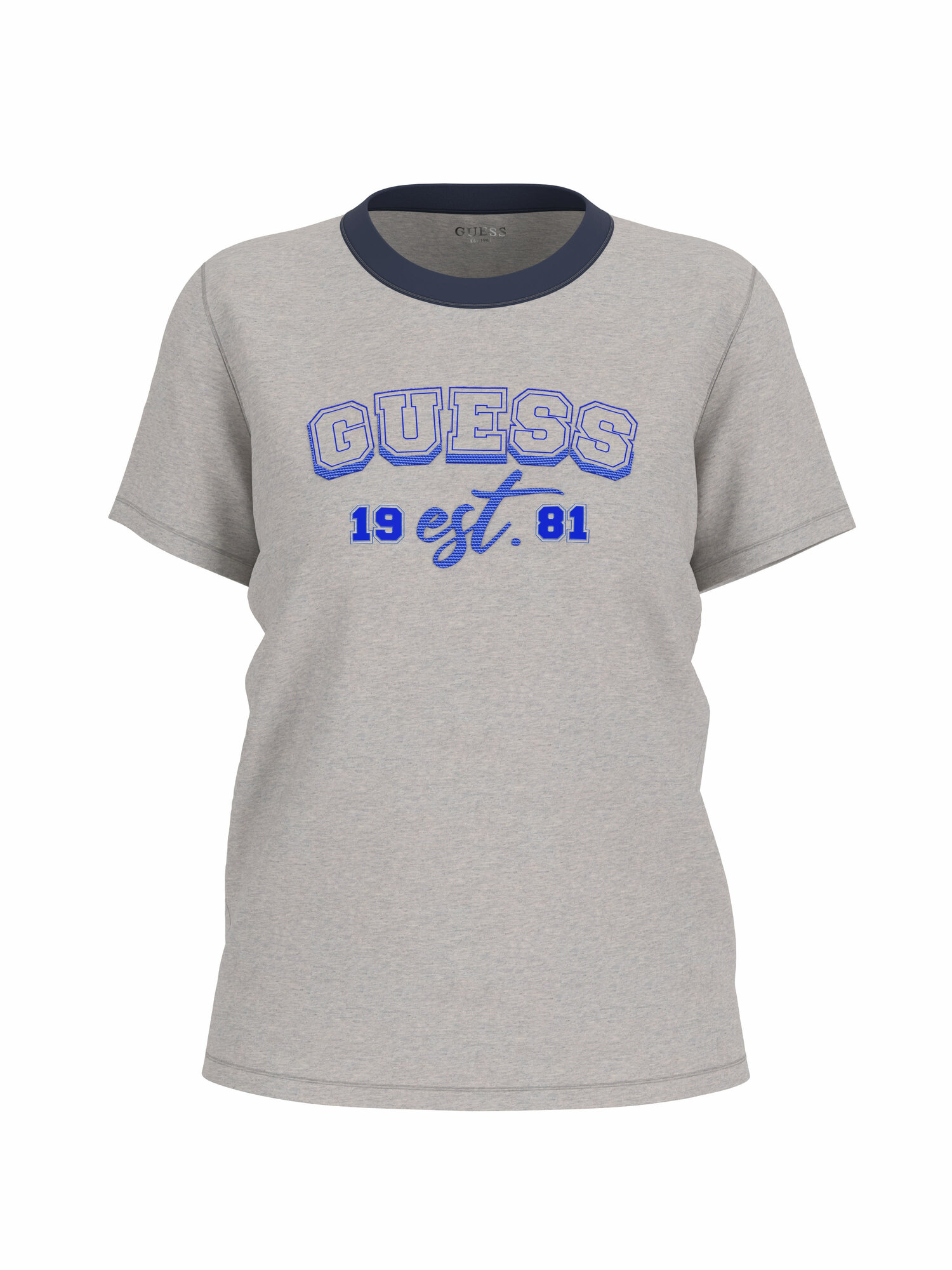 Футболка GUESS SS CN COLLEGE, размер XL, серый