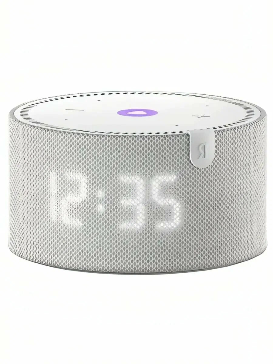 Умная колонка Яндекс Станция Мини с часами с Алисой, синий, 10Вт