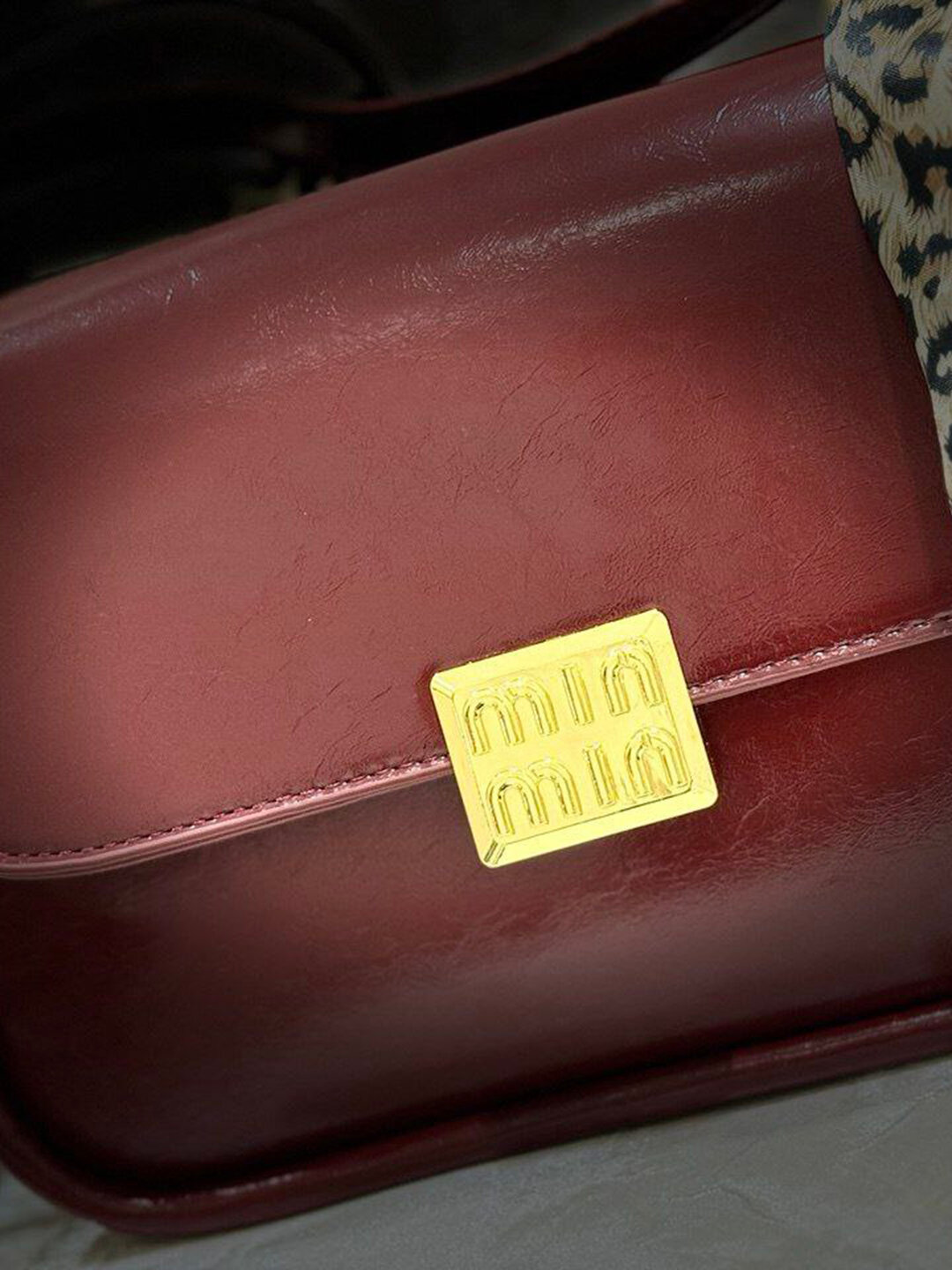 Сумка клатч , фактура гладкая, бордовый — фото 1