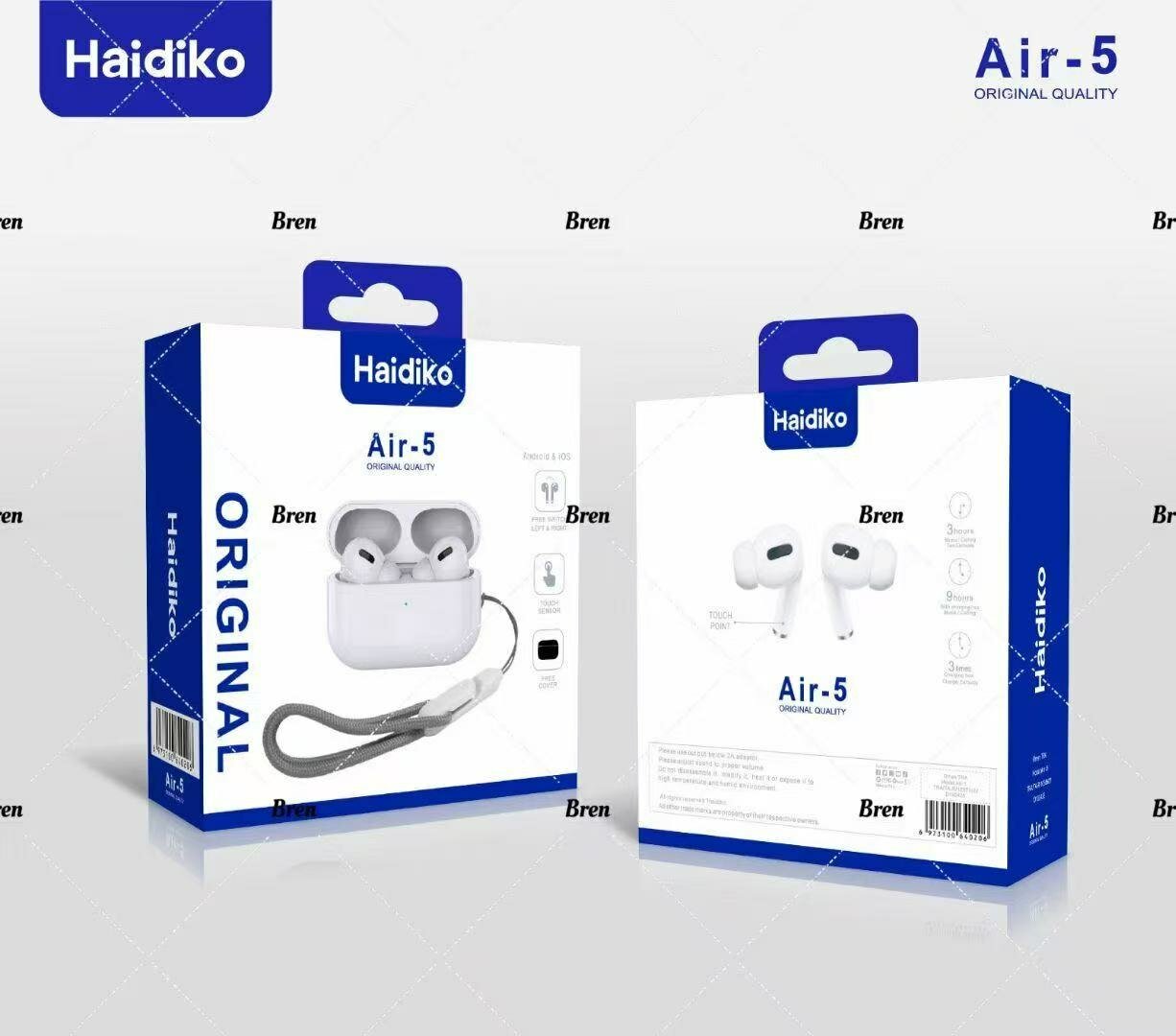 Беспроводные наушники Air-5 (Pro 3 Lux Copy), Bluetooth. Air-5 Original Quality — это современные беспроводные наушники с компактным дизайном,