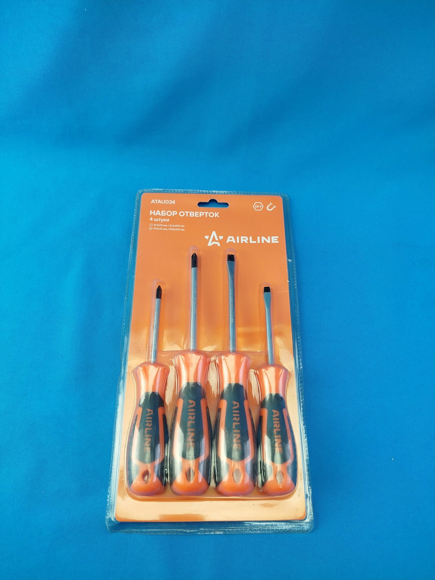 Набор отверток "AIRLINE" в блистере (4 предмета) — фото 1