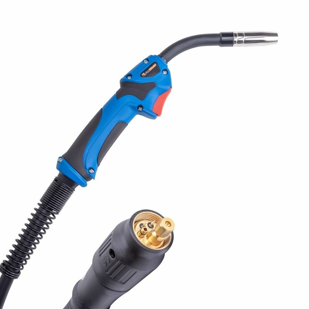 Сварочная горелка Uno MIG-15 кабель 3м; 0,8-1,0 мм проволока, ток 180А; шарнир, курок, воздушное охлаждение