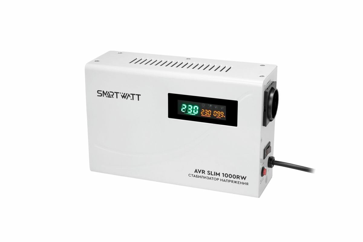 Стабилизатор напряжения настенный SMARTWATT AVR SLIM 1000RW 4512020310001