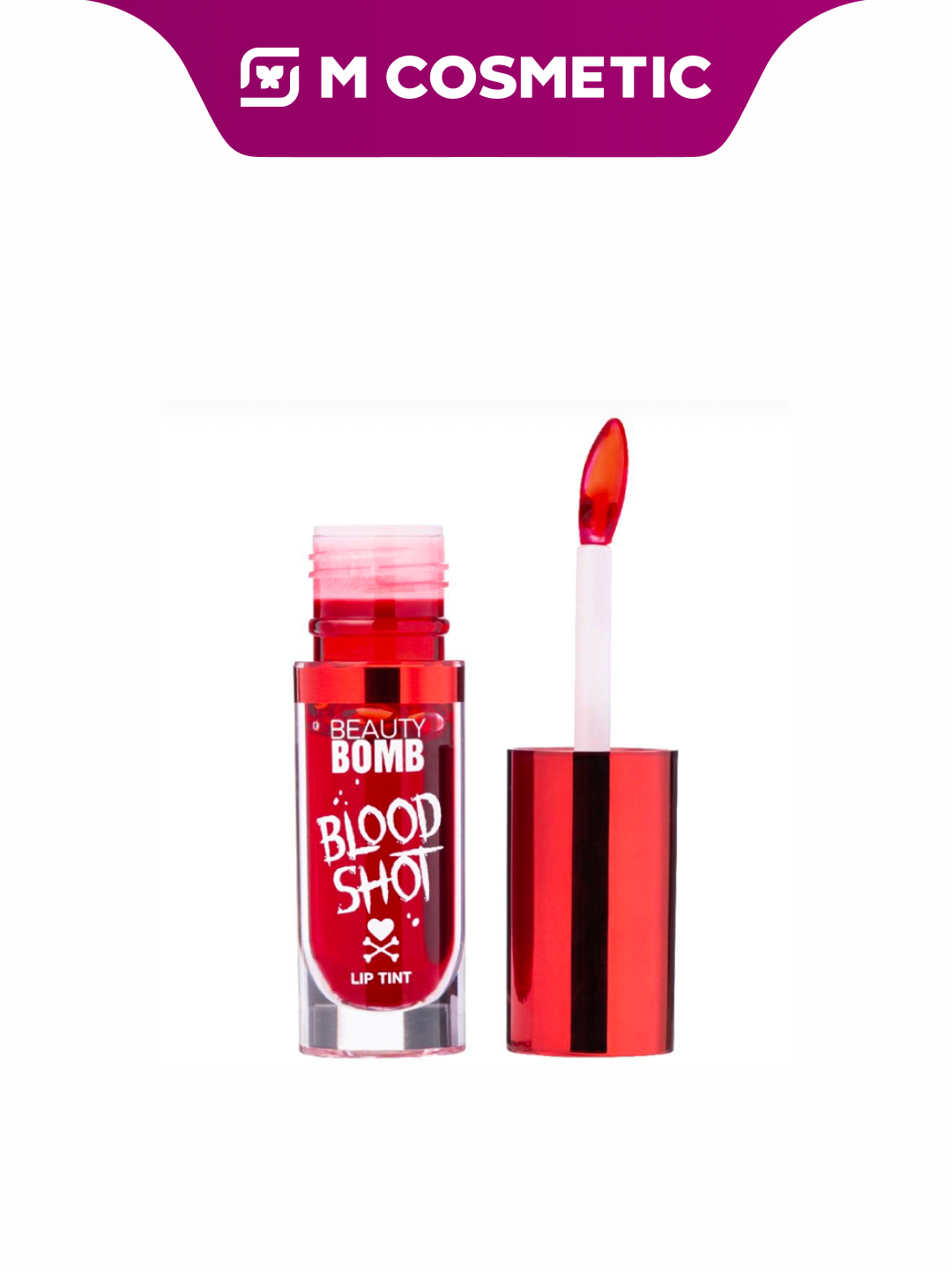 Тинт BEAUTY BOMB "Blood Shot", красный, для губ, жидкий, тон 02, 2,7 гр