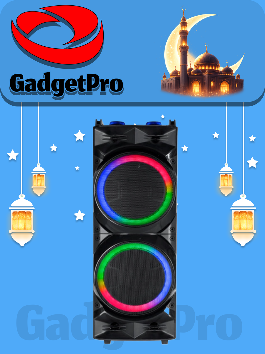 Большая акустическая система Avcrowns CH-8213: Bluetooth колонка с 2 микрофонами и стойкой 117 см, для дома и караоке.