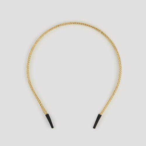 Изображение товара Ободок для волос, 13х13 см, металл, золотистый, Плетение, Hairstyle, Kuchenland