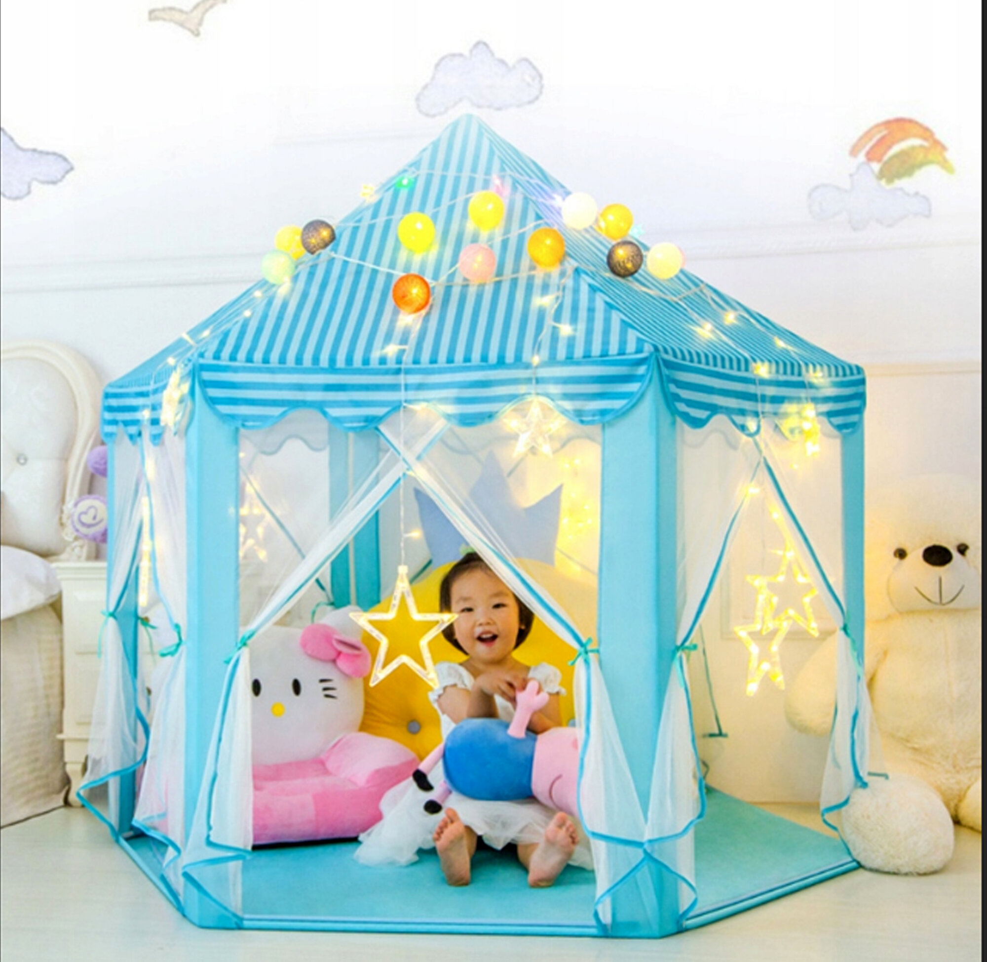 Палатка для детей голубой — фото 1