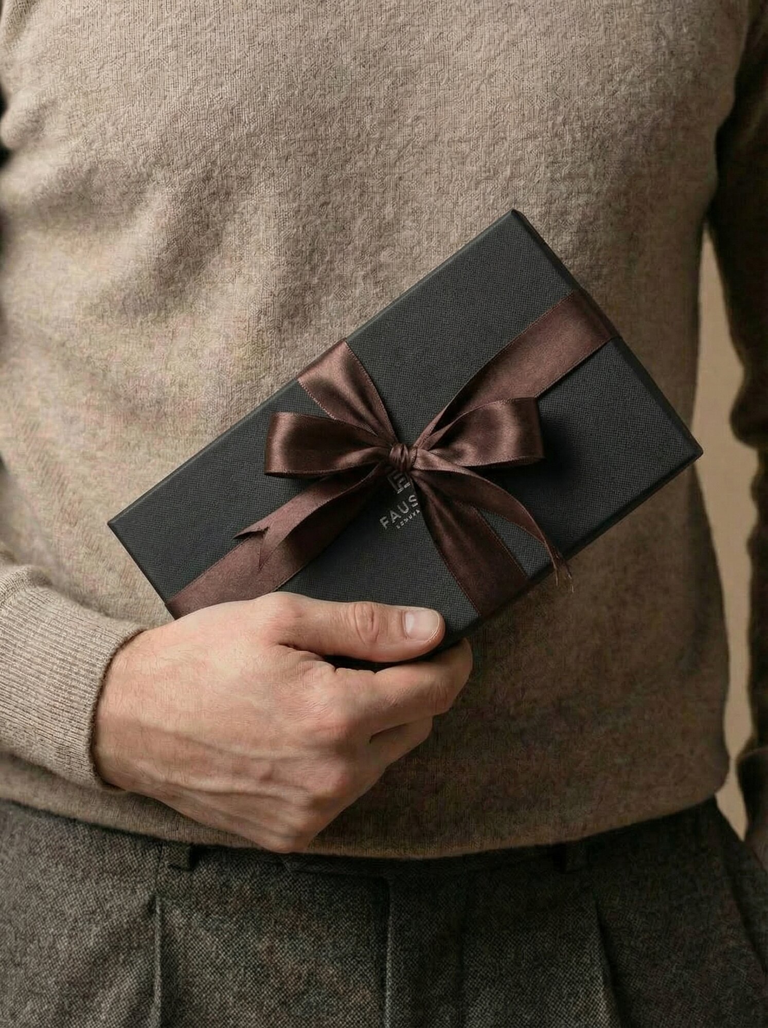 Кошелек FAUSTINI, фактура зернистая, гладкая, черный — фото 1